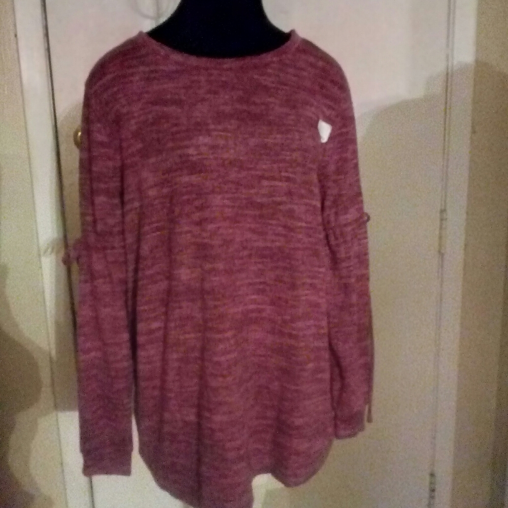 Time & Tru Maternity Sweatshirt Shades of Pink - M